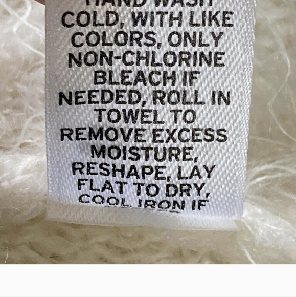 BP Ivory Leopard Animal Print Mohair Cardigan Buttoned Sweater size Small - Picture 10 of 10